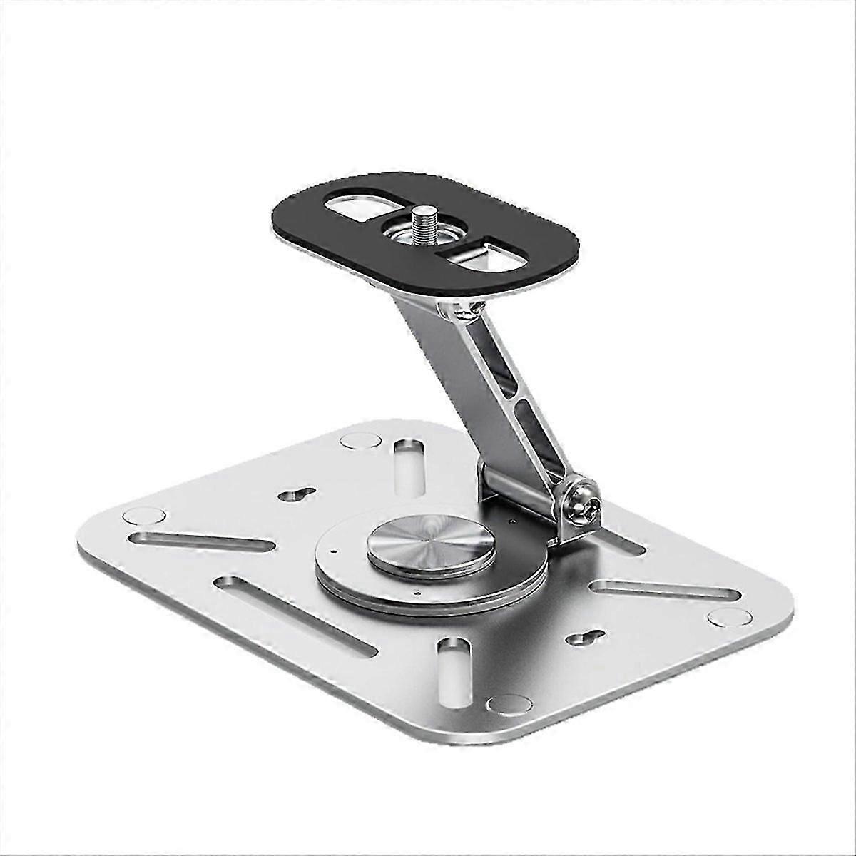 Projector Stand Desk Wall Ceiling Mount Thread 360 Rotation Silver