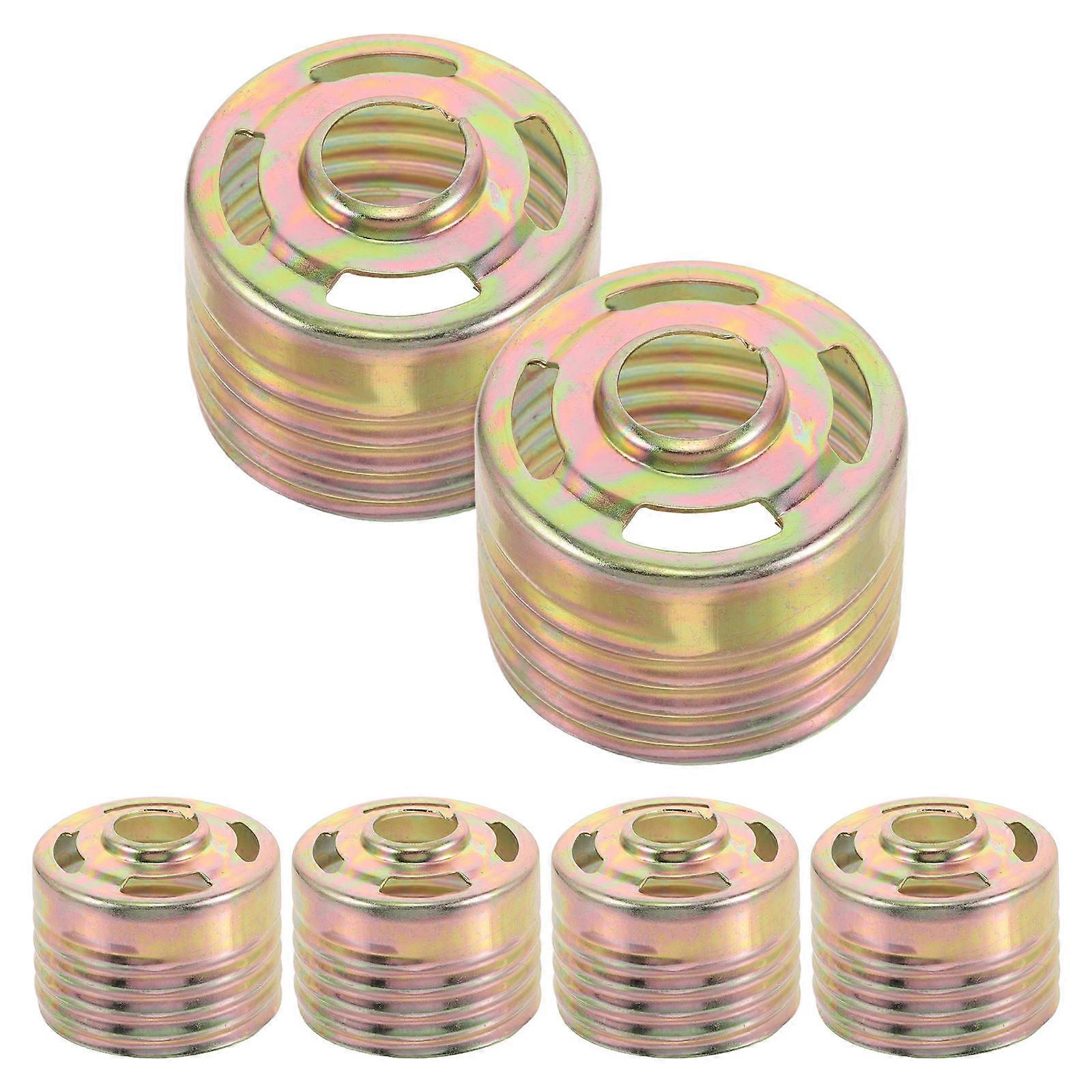 Golden Concealed Fire Sprinkler Head Cap Ceiling Mount Protector 6Pcs
