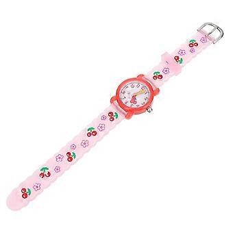 Orologio da studente in silicone con cartoni animati, impermeabile, per bambini, 1 pezzo decorativo