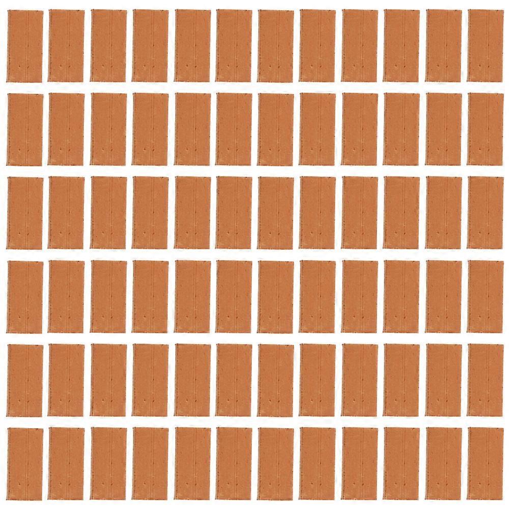 Micro Landscape Brick Simulation Brick Models for Decoration 500Pcs Brown