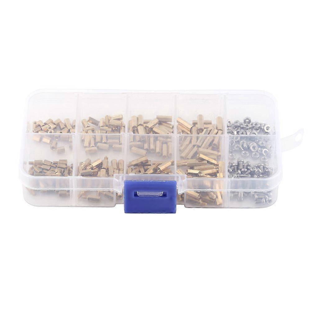 High quality  M3/M2 Copper Column Isolation Column Box 300 Pieces Set (Type C)