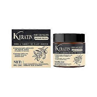 Ograniczona czasowo!! Maska do włosów Amz Keratin Care Delikatne nawilżanie Miękkie włosy Naturalny połysk Puszysty lśniący Masaż pielęgnacyjny Jakość włosów