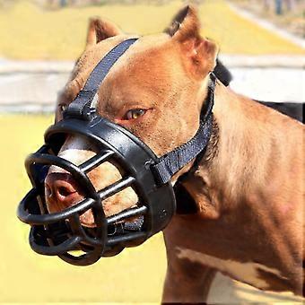 Dog Muzzle,Breathable,can Pant and Drink, Adjustable,Training Muzzle Medium-sized Dogs,Prevents Biting,Wildlife Scavenging 1st black
