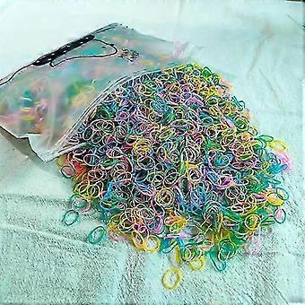 2025 2000pcs Kids Elastics No Damage Colored Hair Bands Fashion Girls Hair Ties 2000 Count 2026 New