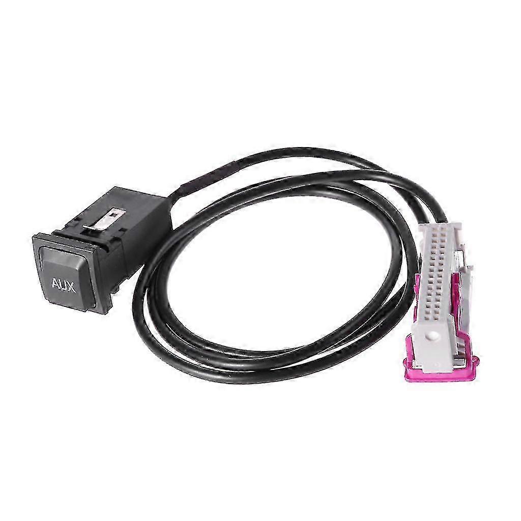 Car Aux-in Rns-e Navigation Aux Button O Adapter Kit 32pin Plug For