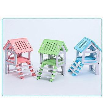 Wooden Hamster House for Playing Creative Animal Hideout