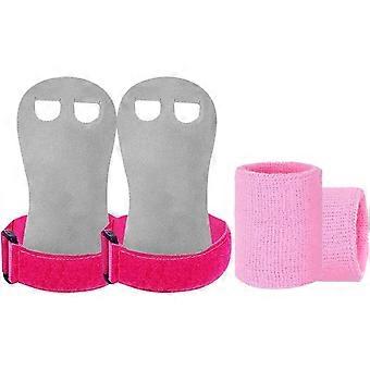 1 Set Gymnastics Grips for Gymnastics Girls Dowel Pu Leather Wrist Straps Adjustable for Outdoor Sports Equipment Accessories