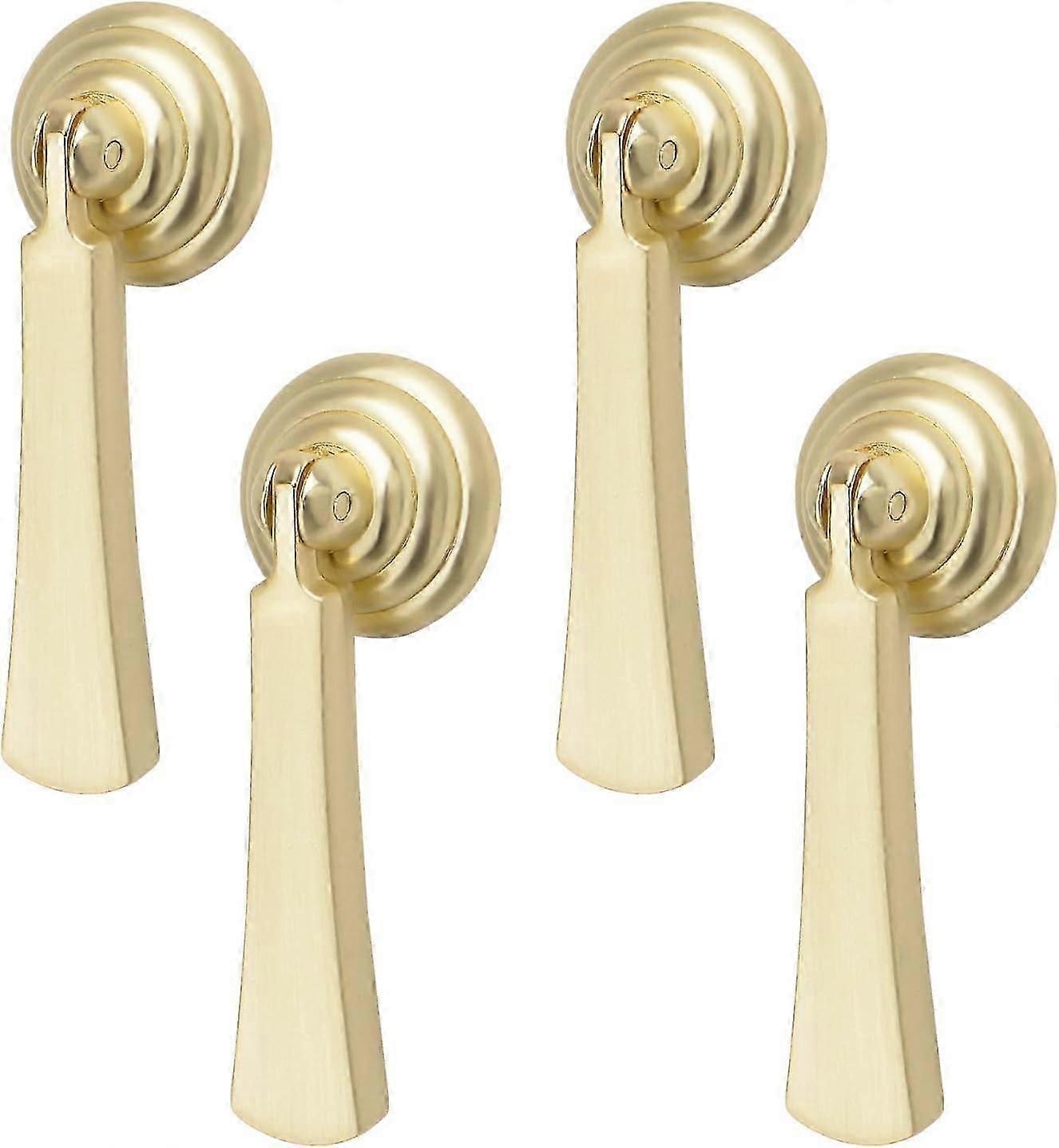 Brushed Gold Kitchen Drawer Hles Water Drop Shape Bamboo Pulls