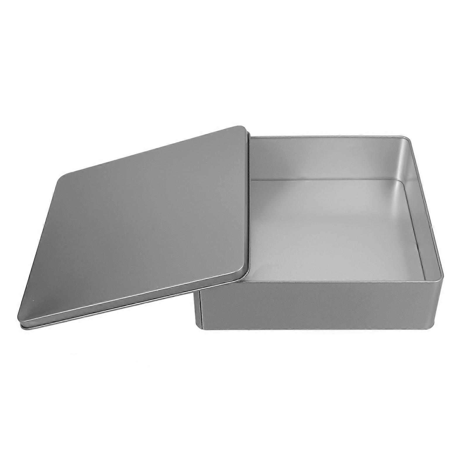 Empty Square Candy Tin Classic Decorative Tinplate Box Reusable Candy Cookie Box