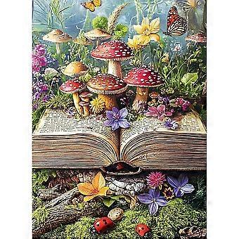Colorful Fantasy Mushroom Book Puzzles Fun and Challenging SQZ174