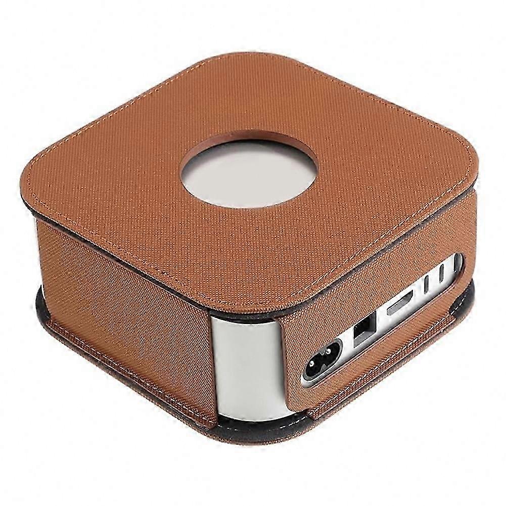 Shock Resistant & Dustproof Leather Case Compatible with Mac Mini M4/M4 Pro Desktop Computer