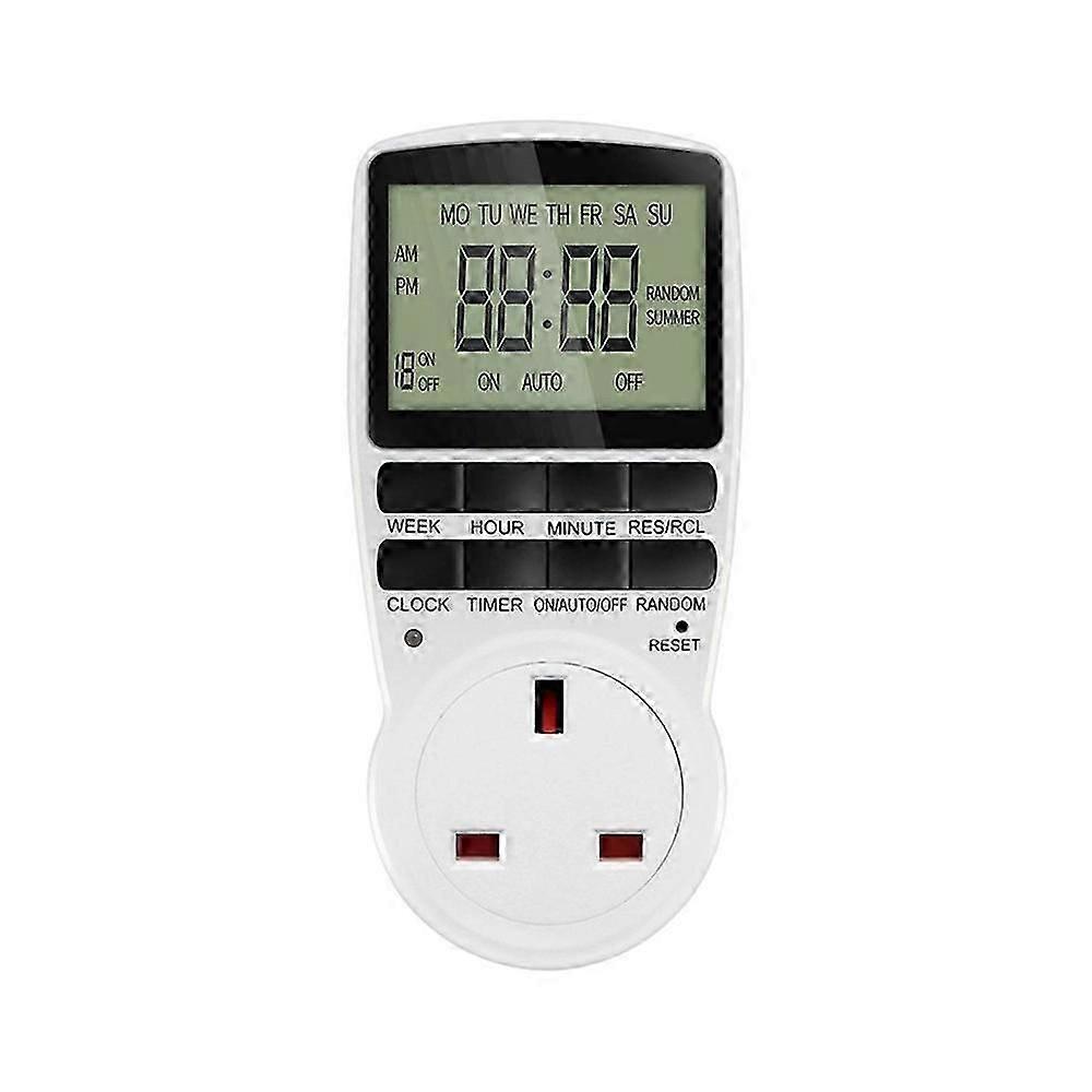 Electronic Digital Timer Switch Socket Kitchen Timer Outlet Programmable Shutter Power-Off Timing Socket Control Plug