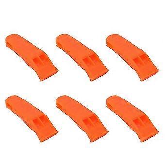 Safety Whistle Marine Whistle with lanyard for Camping Hiking Boating Hunting Emergency Survival Rescue (6 pack) 26-27