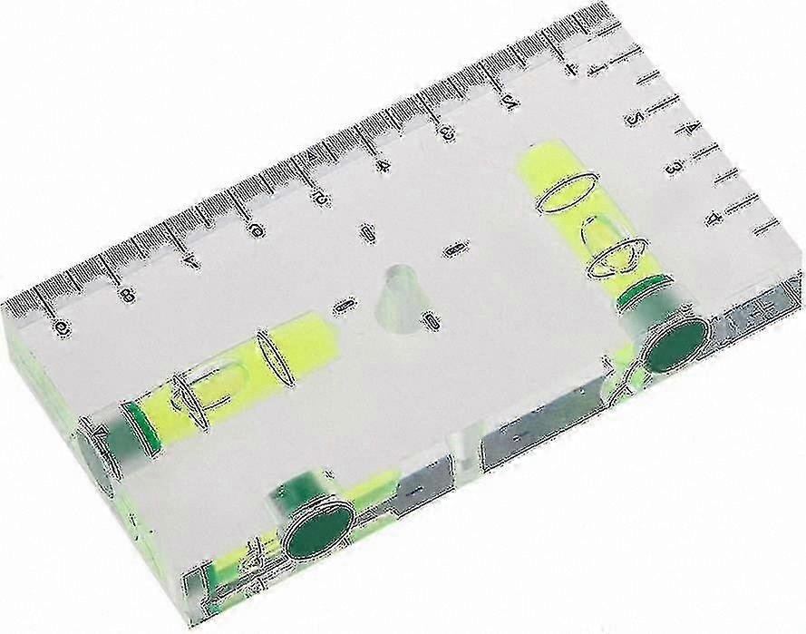 High-Precision Mini Dual-Direction Clear Magnetic Bubble Level Tool