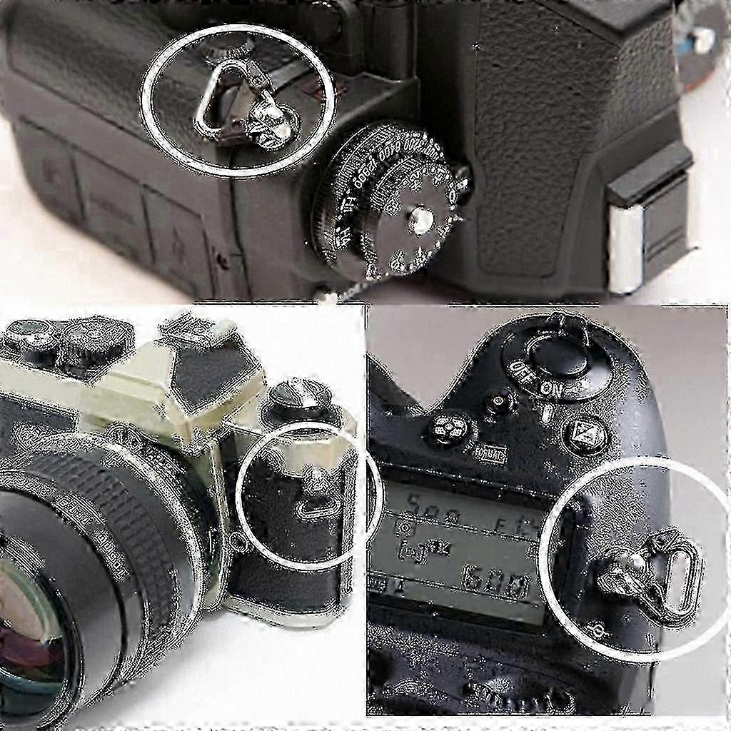 4 Pieces Durable Camera Strap Triangle Split Ring Adapter for DSLR Cameras COS