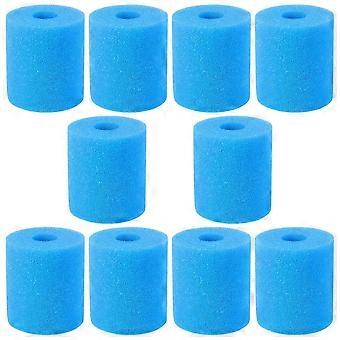 10PCS Filterschwamm Ersatz für Intex Typ H Waschbarer wiederverwendbarer Schwimmbad-Filterschaumschwamm