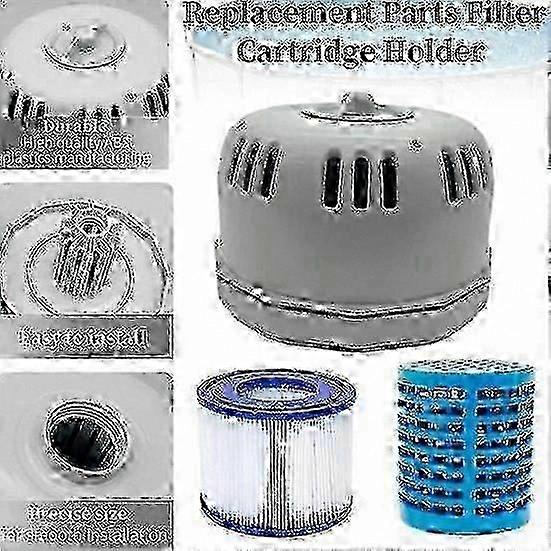 Filter Holder Replacement Compatible with Inflatable Hot Tubs - Durable Design, Easy Setup, Compatible with 54123 Models
