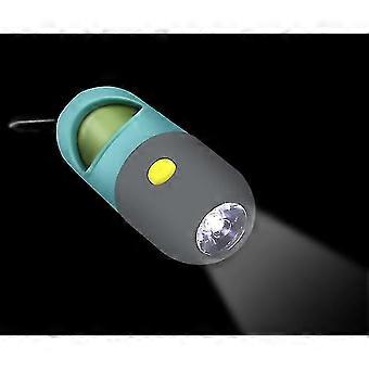 Led Dog Poop Waste Bag Holder Dispenser Ficklampa Rullar Läckagesäker