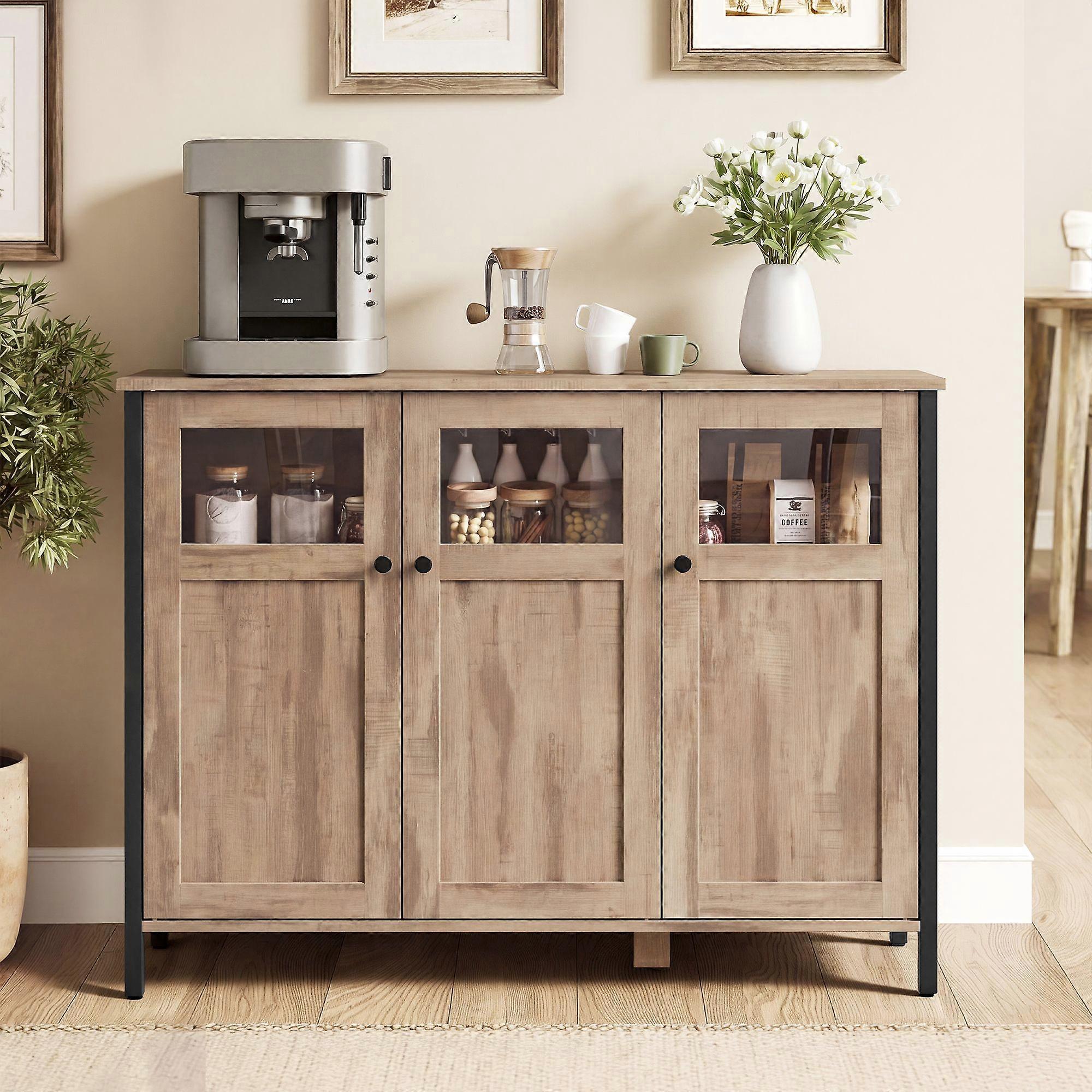 Dressoir, 35x100x75 cm, bruin.