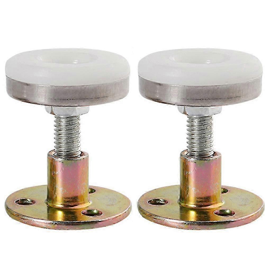 2pcs Adjustable Threaded Bed Frame Stabilizer Telescopic Wall Support Tool