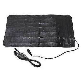 Heating Pad 8.5W 3 Gear Temperature Adjustable Washable PU Leather Reptile Heat Mat for Pet Car Seat 5V 2A 3318
