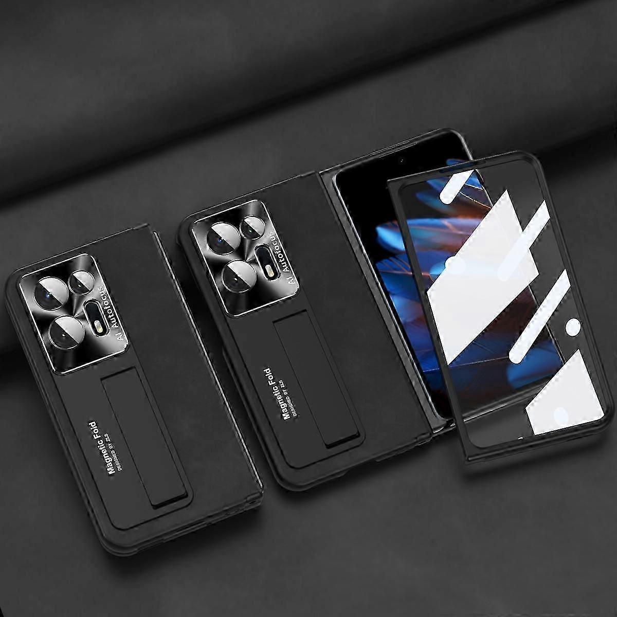Integrated Napa Pattern Full-coverage Magnetic Phone Case Designed for OPPO Find N2