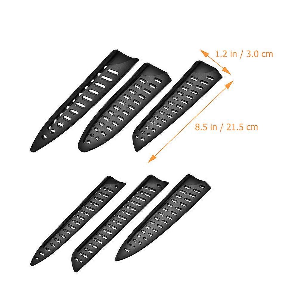 Kitchen Cutter Sleeves Plastic Protector for Kitchen Tools 6Pcs Set