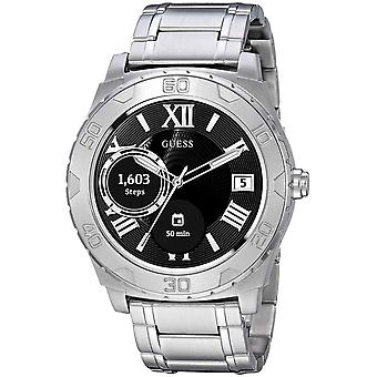 Guess Connect Quartz Digital herrklocka med C1001G4 rostfrittstål armband