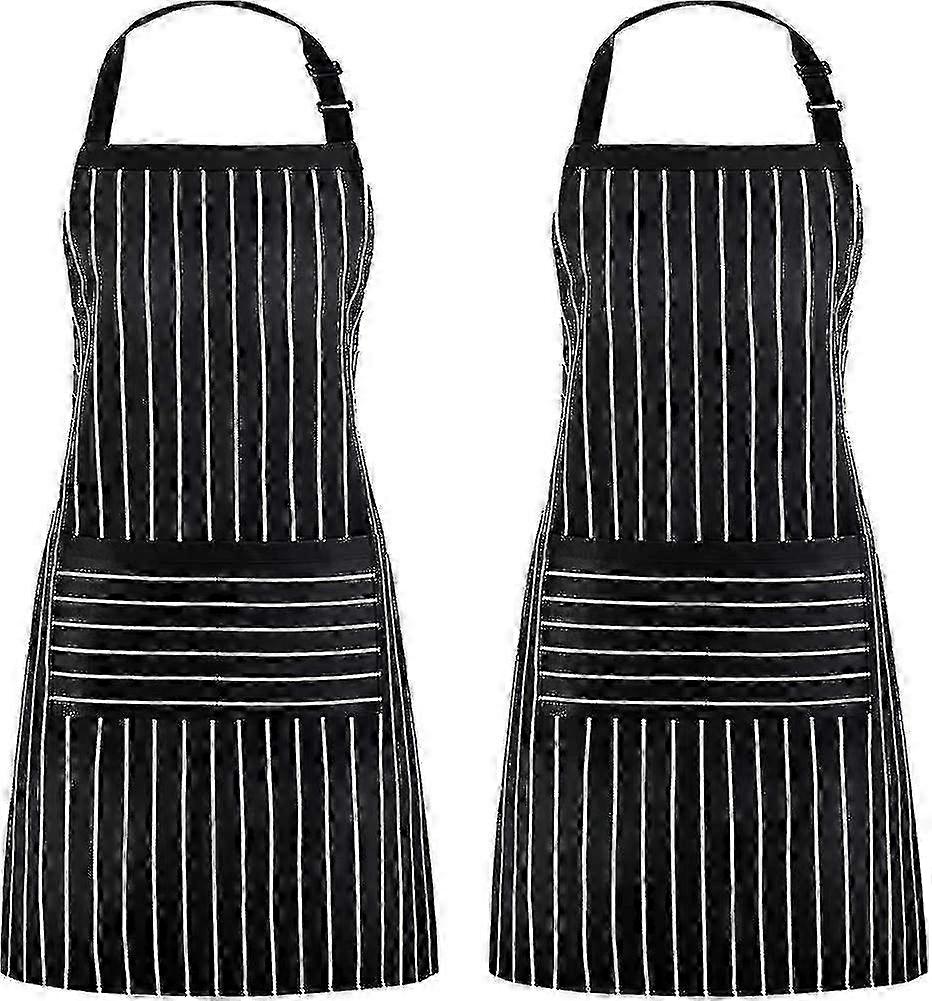 Pinstripe Adjustable Kitchen Apron