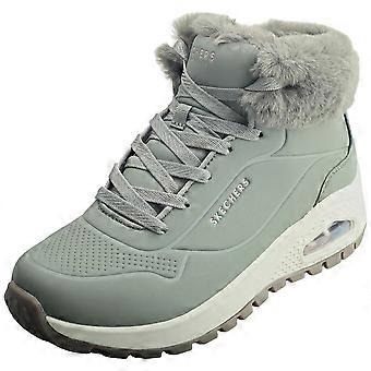 Skechers Uno Rugged Arctic Avenue Womens Fashion Boots in Olive