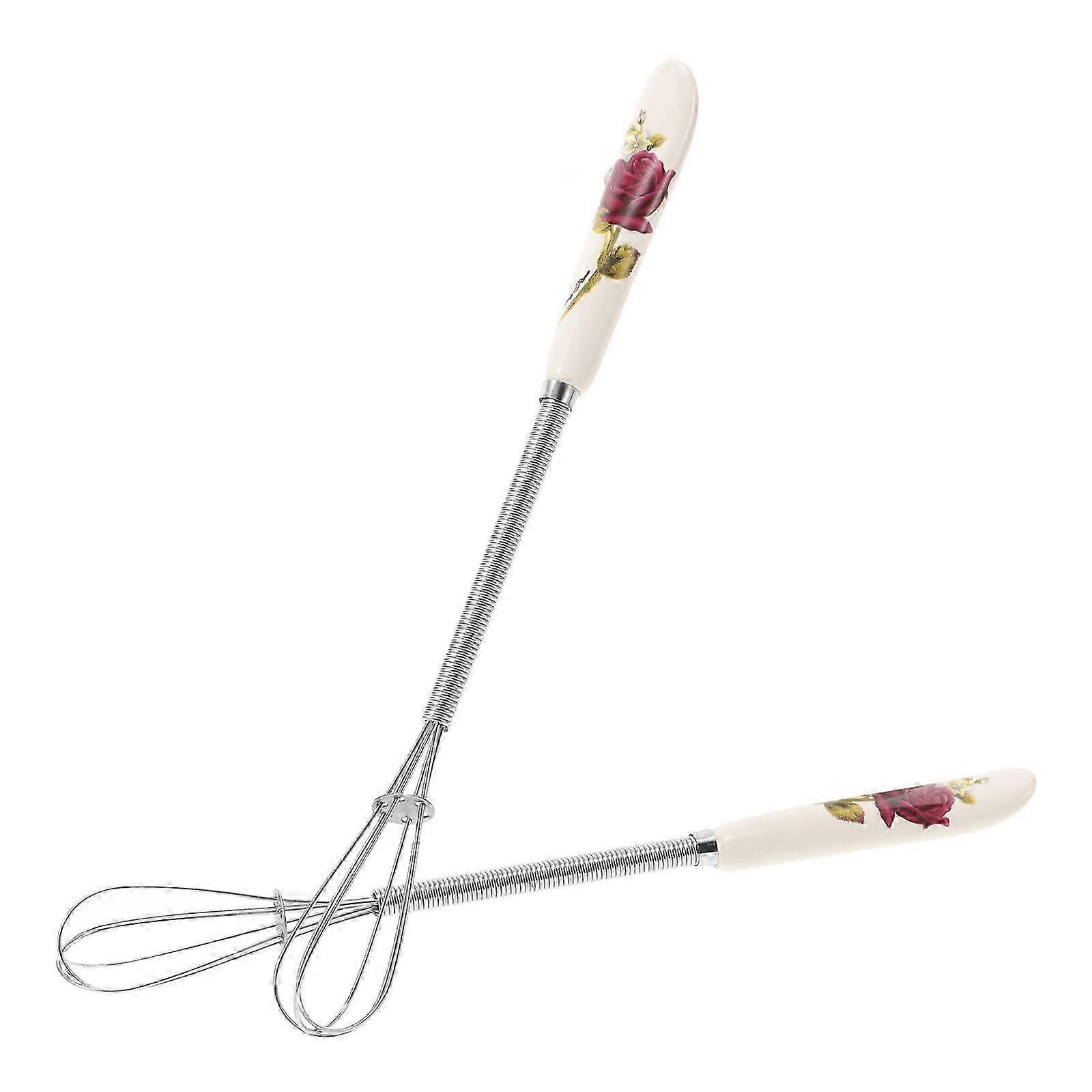 Ceramic-Grip Stainless Whisk Set For Baking