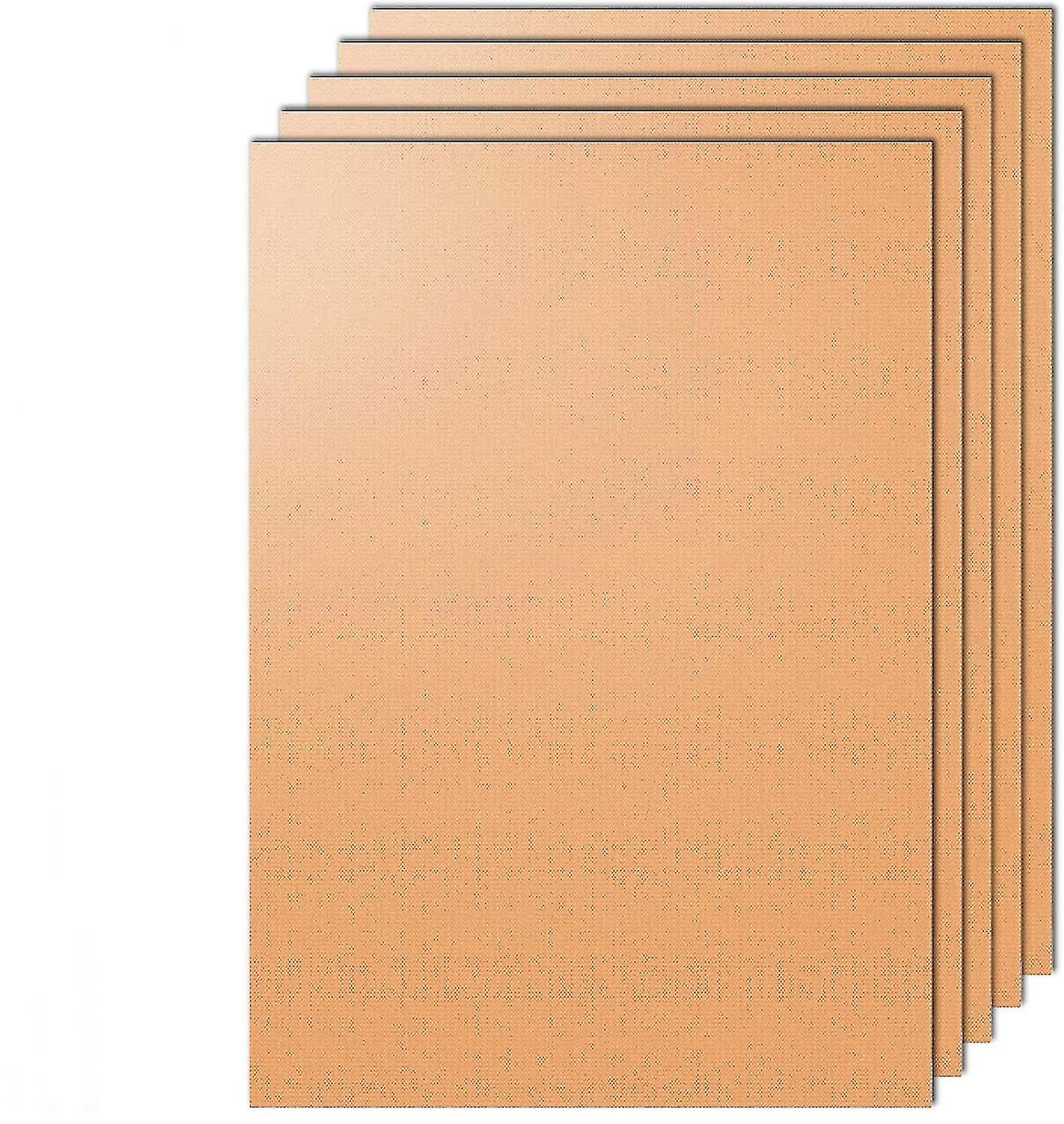 Copper Grill Mat - Set Of 5 Heavy Duty Bbq Grill Mats Non Stick, Bbq Grill & Baking Mats - Reusable, Easy To Clean Barbecue Grilling Accessories - Ext