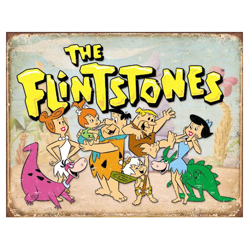 Tin Box Co The Flintstones复古设计高品质锡制标志