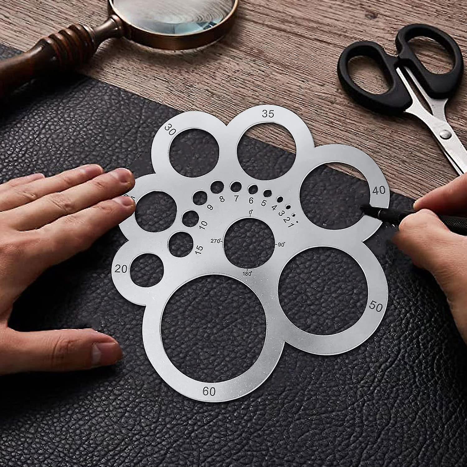 Leather Circle Cutting Tools Metal Leather Circle Cutter Corner Working