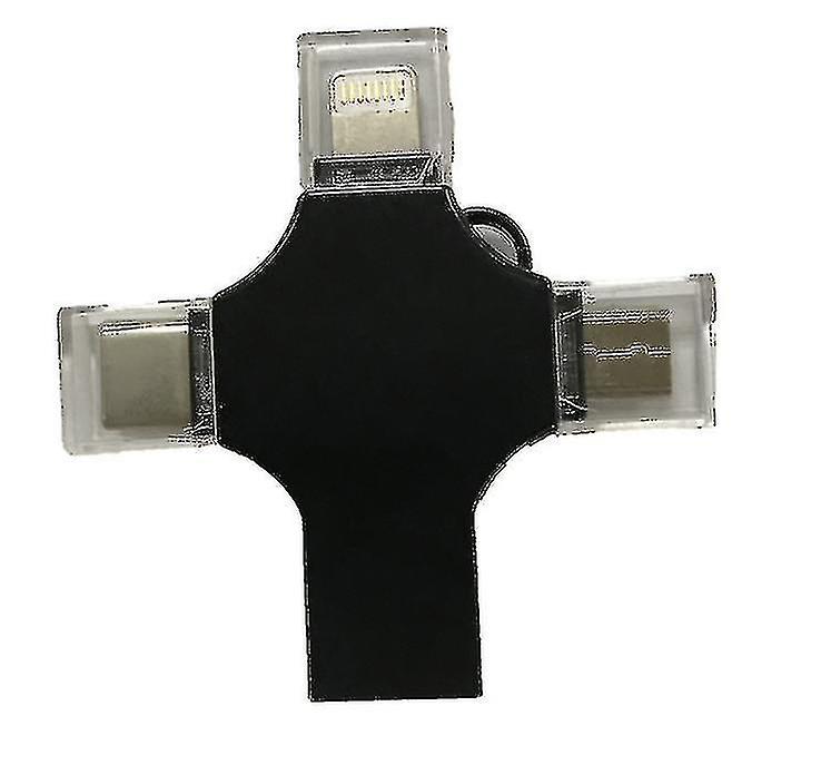Clé USB 4 en 1 compatible avec les appareils iPhone, Micro Usb Type C
