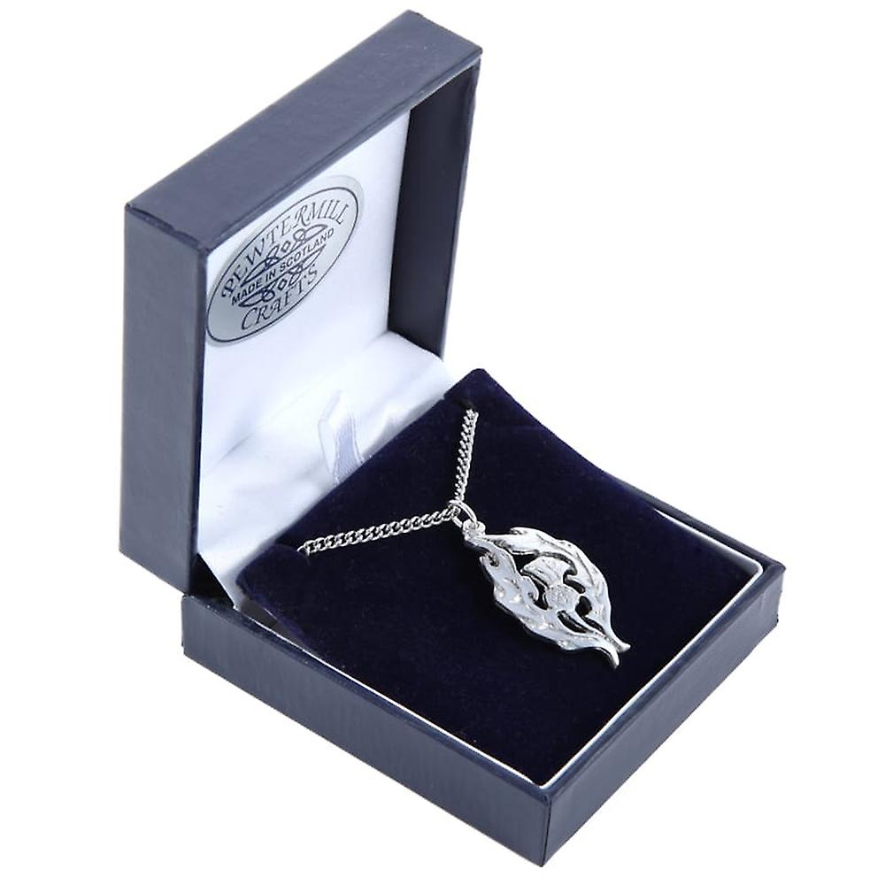 Scottish Thistle Pewter Pendant
