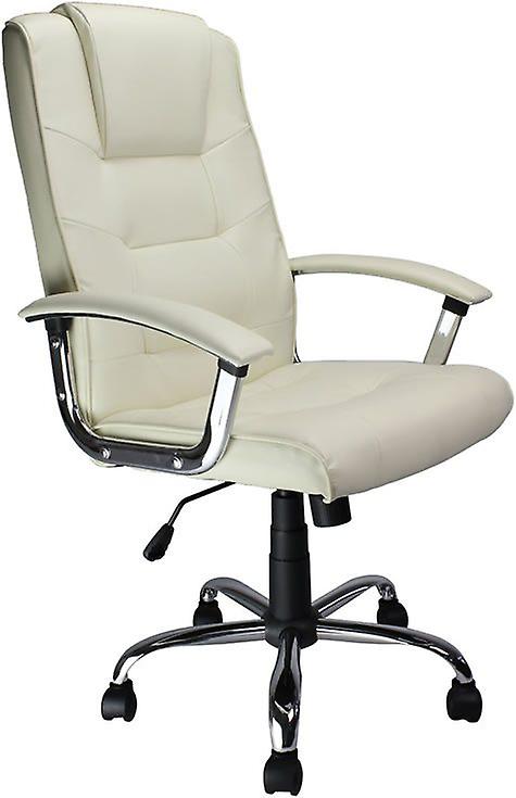 Style High Back Cream Office Chair