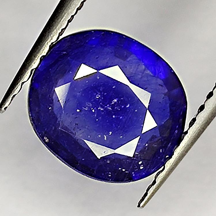 2.16ct Blue Sapphire Oval Cut 8.6x7.7mm awo10