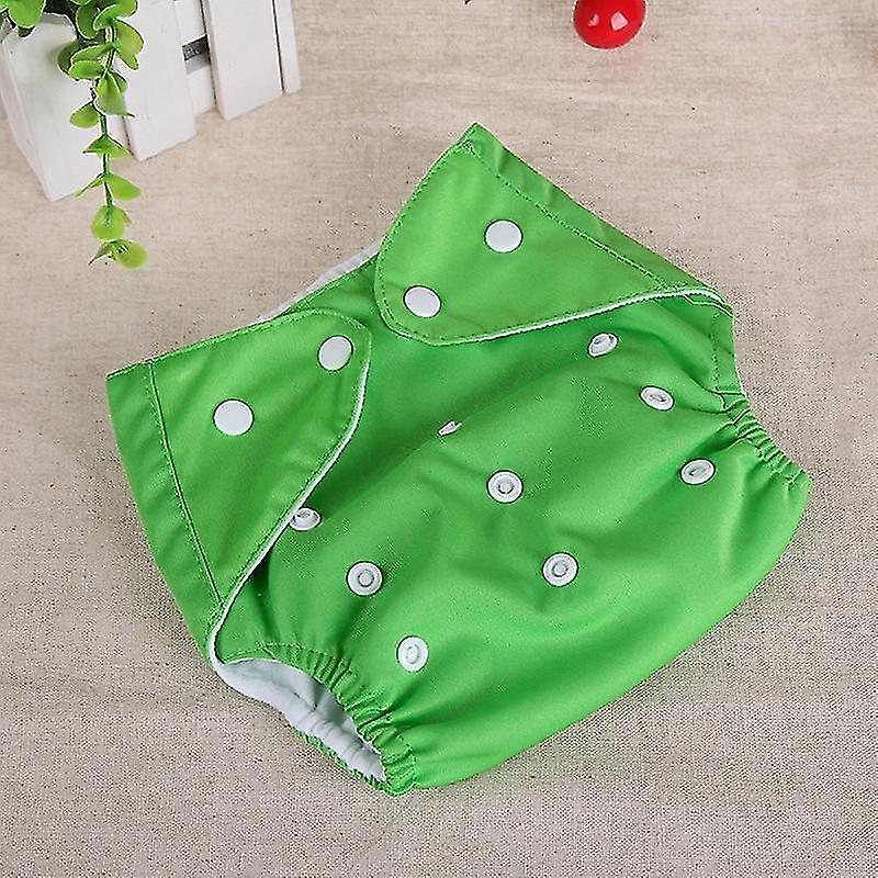 Green summer Baby Washable Cloth Diapers Cover Adjustable Reusable Nappy