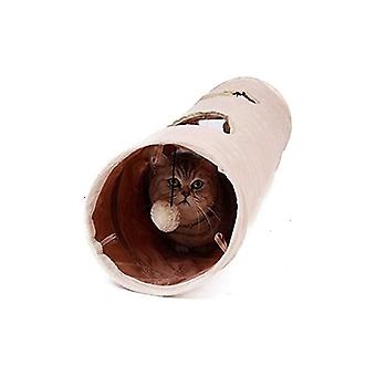 Cat Tunnel speelgoed met 2 gaten om te verkennen 120x25cm