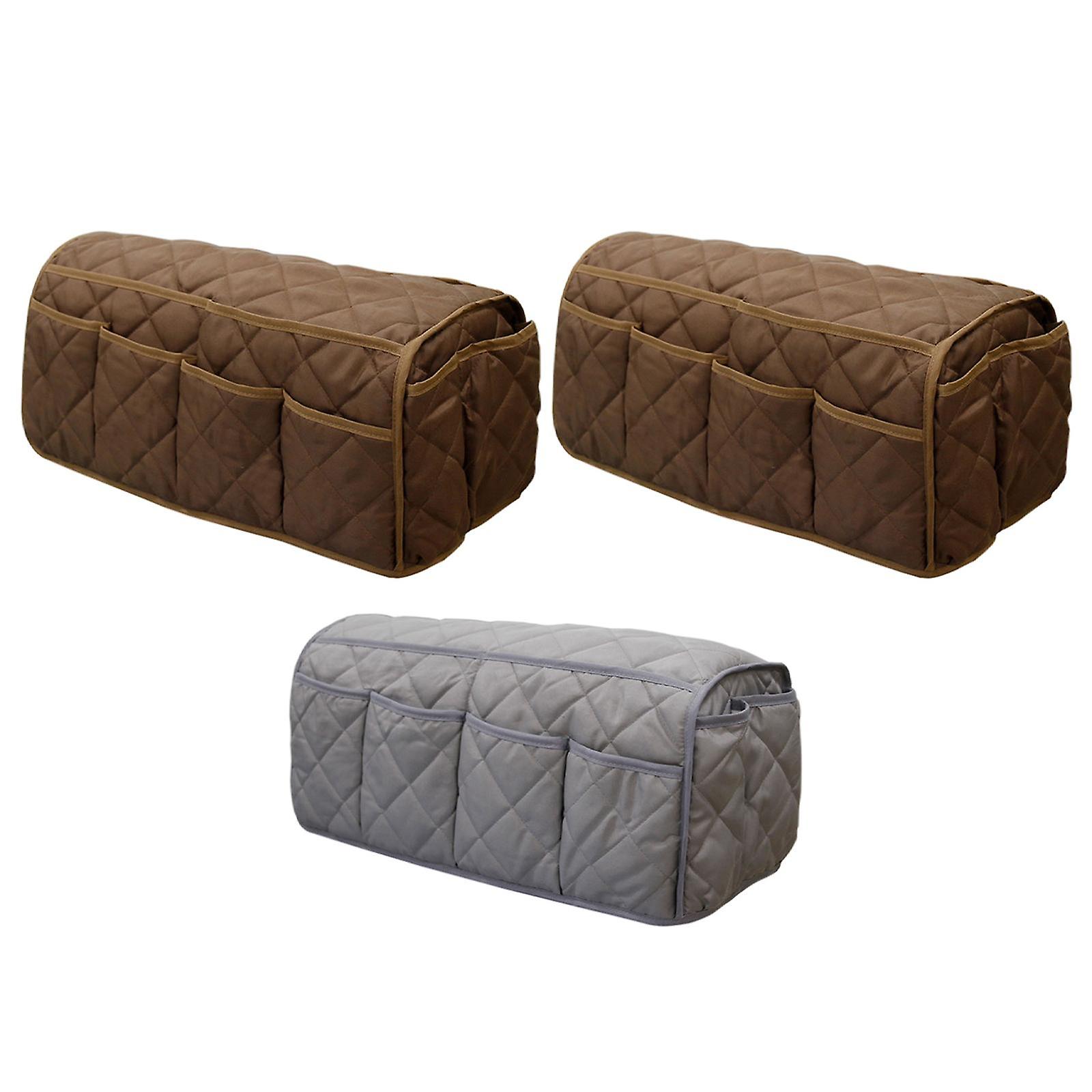 3pcs 14 Pockets Sofa Armrest Organizer Hanging Storage Bags