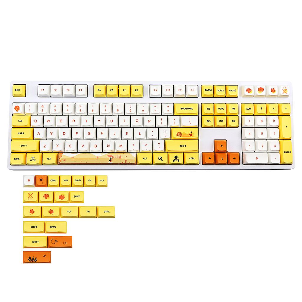 Dye Sublimation Keycap XDA Profile Mechanical Keyboard PBT Keycap 129Keys/Set