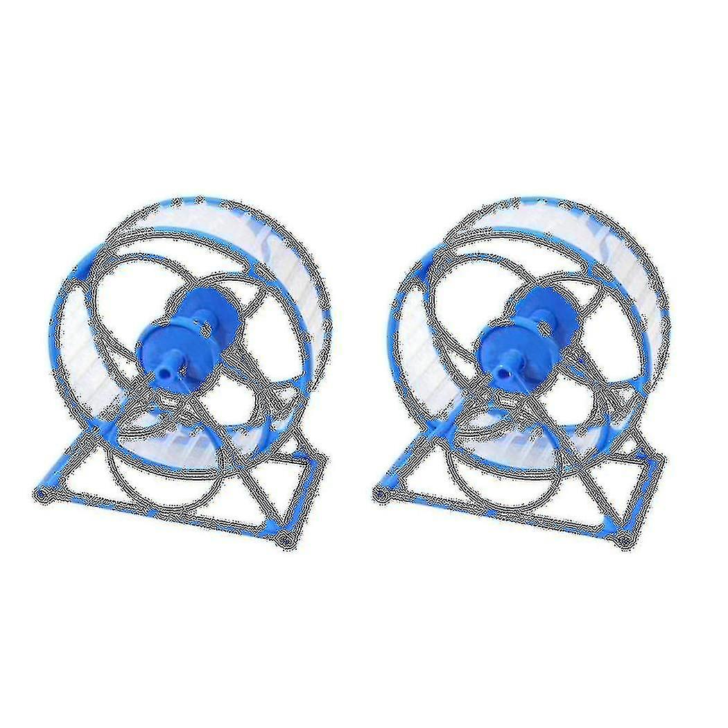 2x Pet Jogging Hamster Mouse Mice Small Exercise Toy Running Spinner Sports Wheel Pets Guinea Pig S