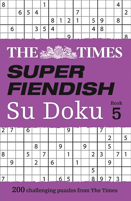 The Times Super Fiendish Su Doku Book 5 by The Times Mind Games Paperback Book