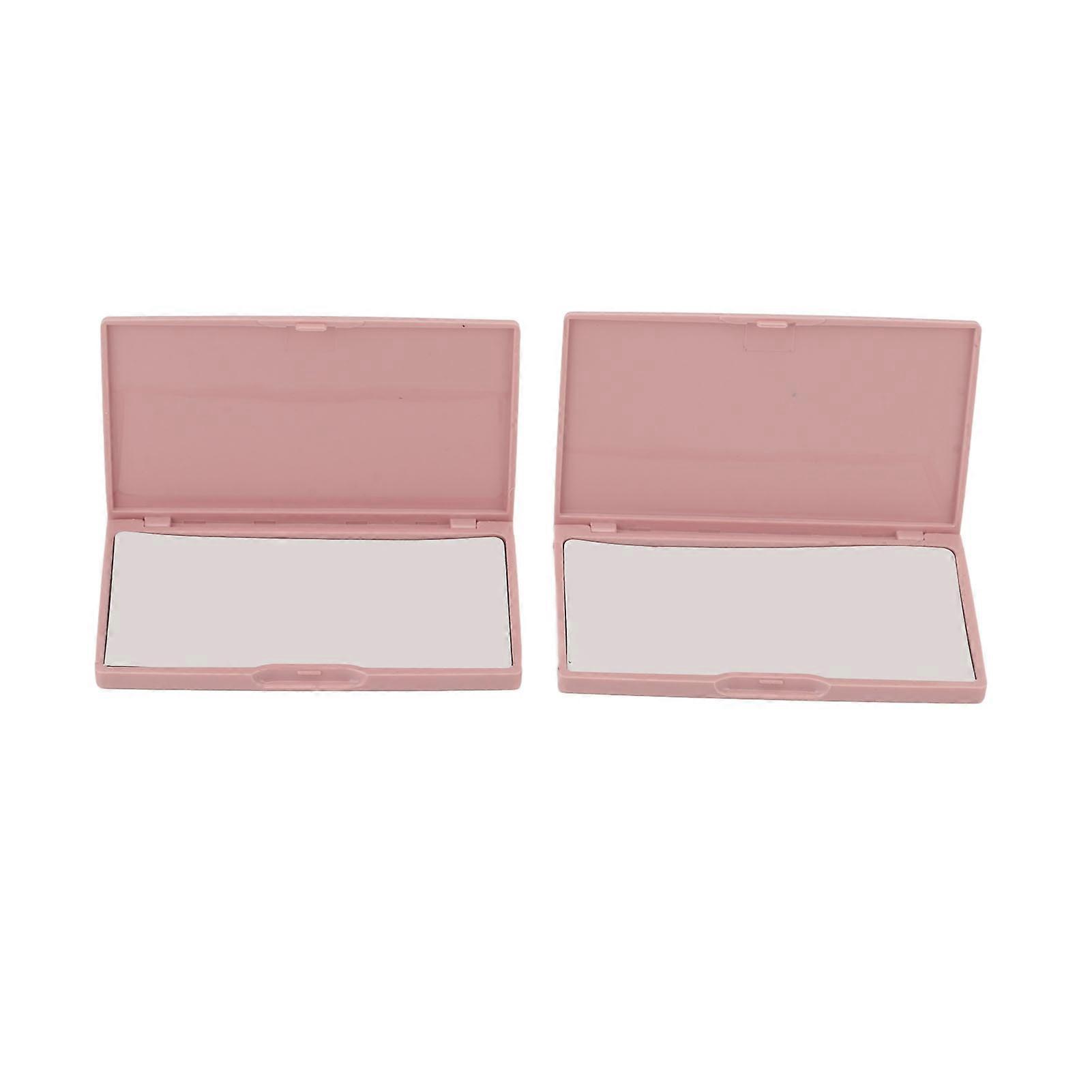 2pcs Aimant Aiguille Cas Rose Rectangle Forme En Plastique Aimant Portable Couture Pin Titulaire pour Objets En Métal
