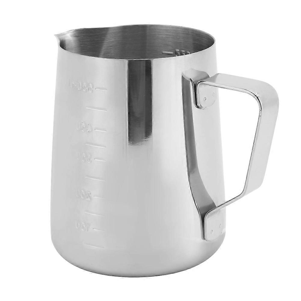 Milk Jug,Stainless Steel Milk Frothing Jug Milk Pitcher Cup for Espresso Machine Coffee Cappuccino Latte Art(550ml)