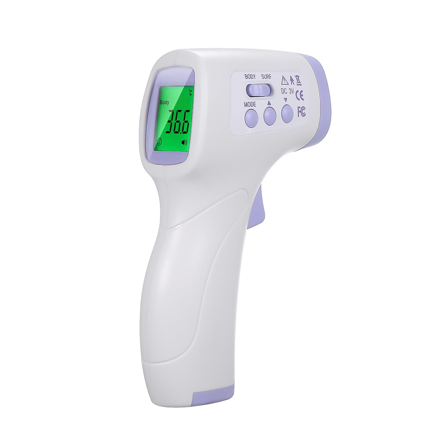Non-contact Infrafred Thermometer Forehead Ear Thermometer 0.5s Fast Reading Beep Alarm LCD Display 