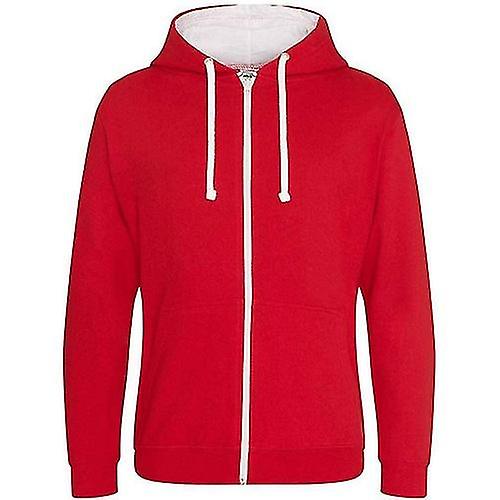 Awdis Mens Varsity Full Zip Hoodie