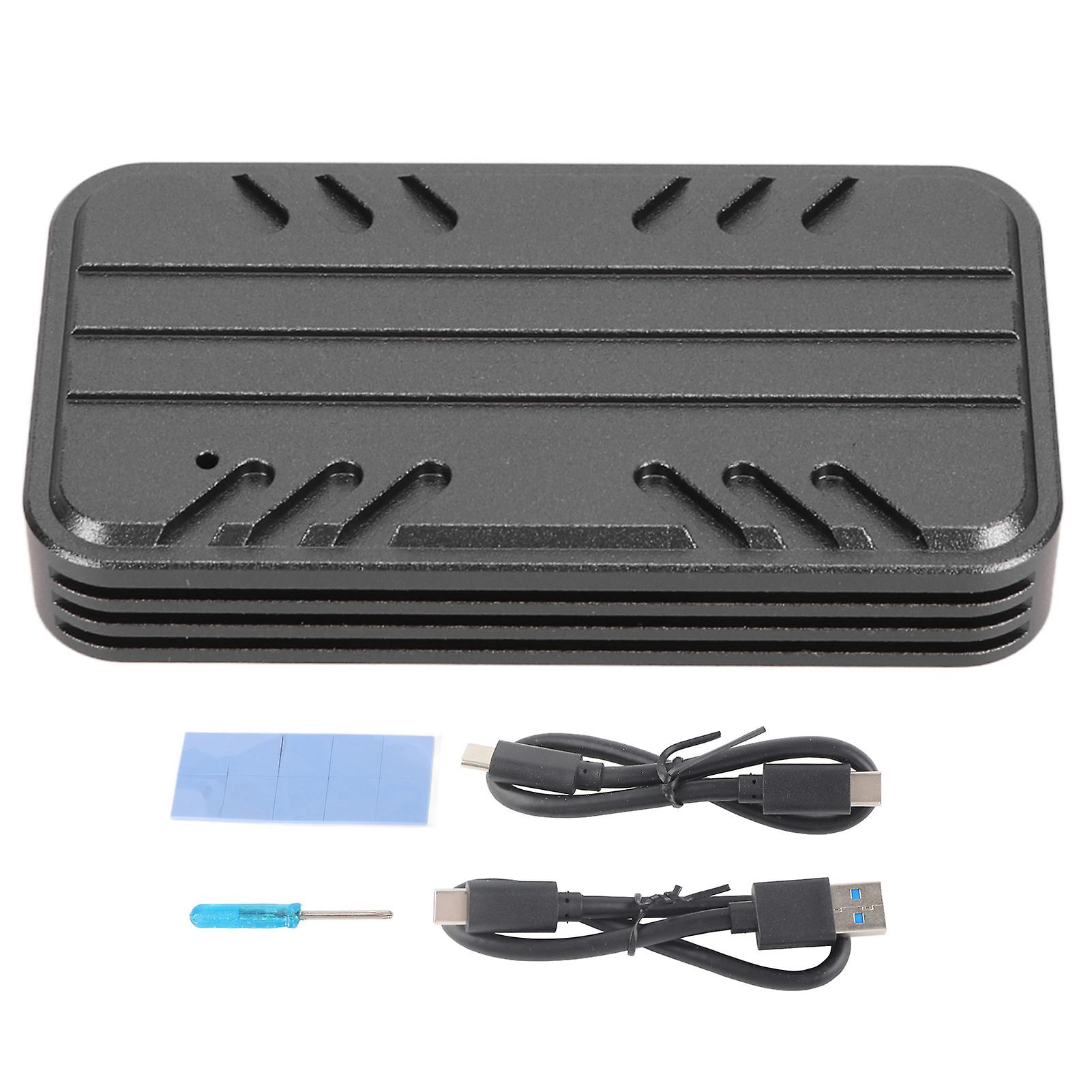 M.2 2230 SSD Enclosure for NVMe/SATA with USB3.1 Gen2 10Gbps, 2TB Capacity, Heat Dissipation