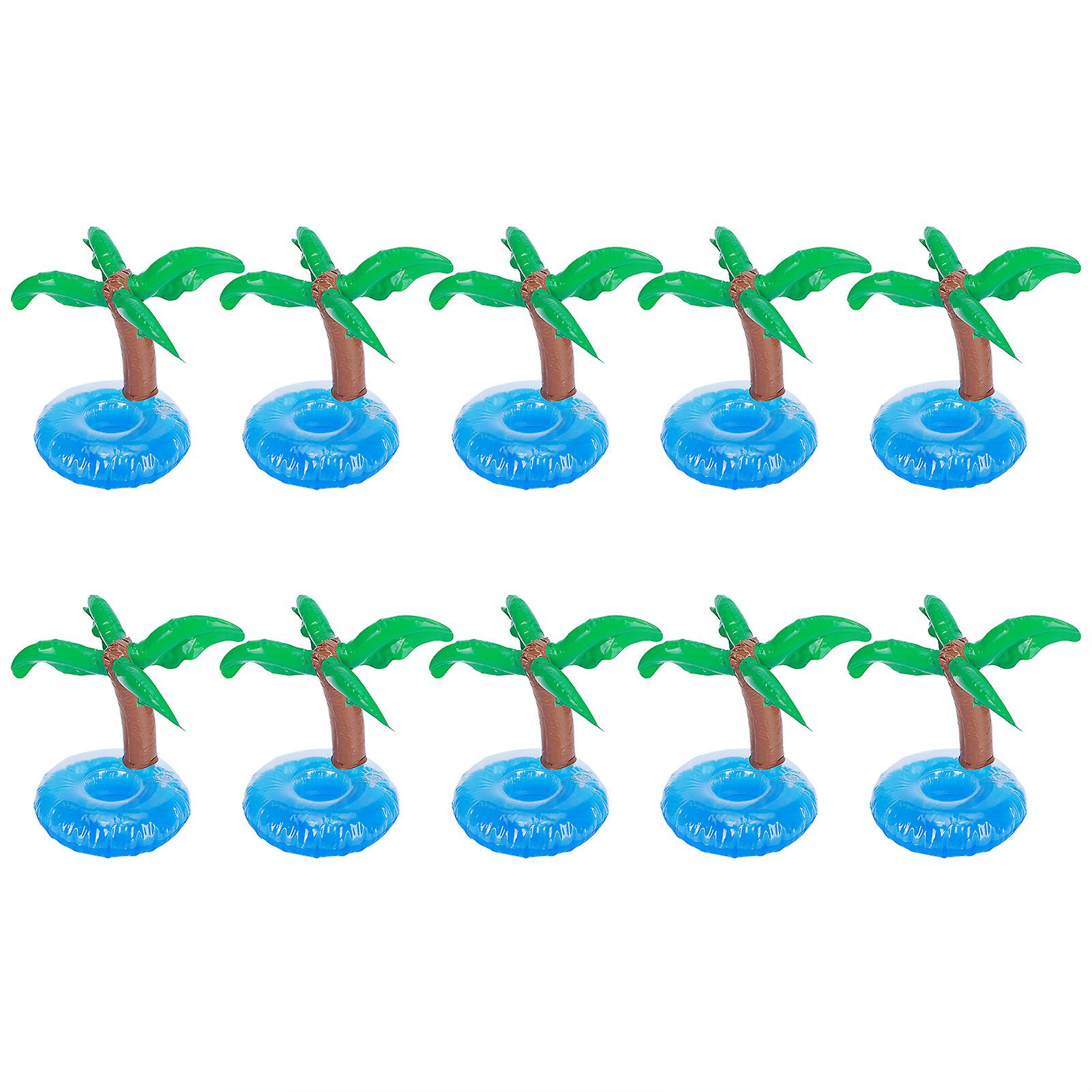 10Pcs Inflatable PVC Floating Drink Holders 360g for Pool Party
